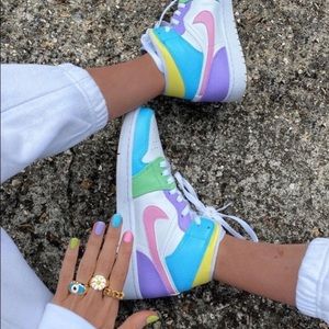 Nike air jordan 1 mid sneakers multicolor
